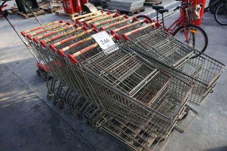 14 shopping carts.