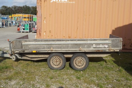 Brenderup 77L trailer total 1600 kg load 1200 kg First registration 2000.
