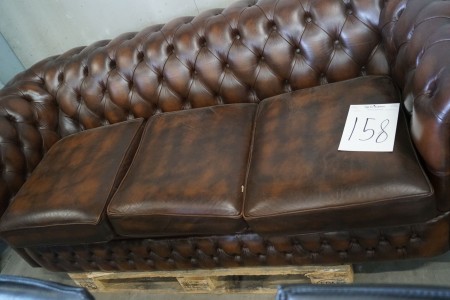 Chesterfield Sofa. 3 personers.