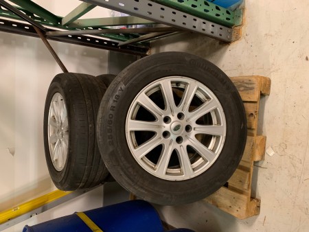 Landrover rims for Discovery 3. Tires included but relatively used.