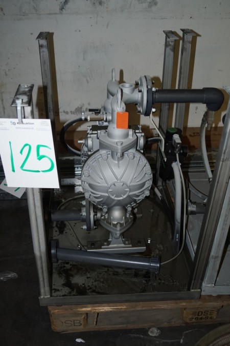 Diaphragm pump brand Yamada model NDP 40BAT with Water separator.
