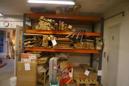 1 compartment pallet rack with 6 racks 2 gables.
