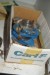 Contents in cabinet various cutter iron + blades etc.