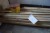 Lot of oak planks approx. 5x5 cm up to 310 cm in length.