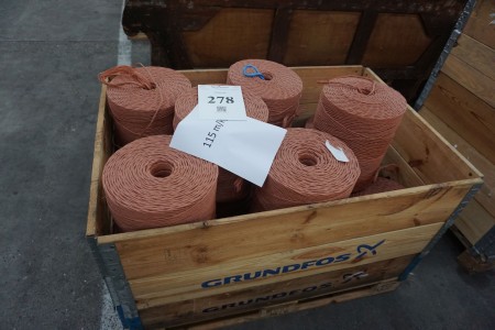 Lot rolls with twine, 115 m / kg.
