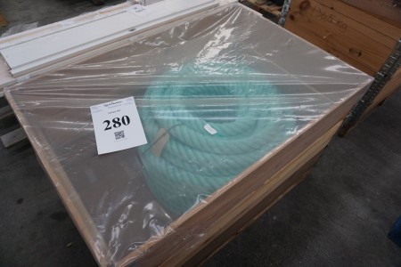 Rolle mit Seil, 262 kg.
