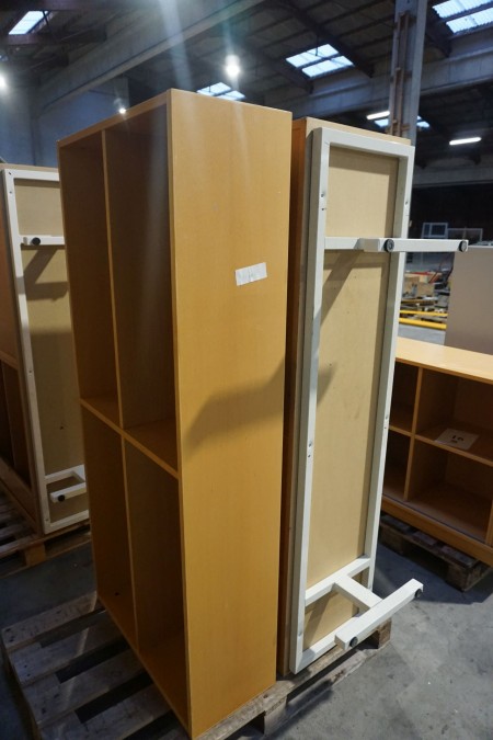 1 cabinet with shutters and feet b: 165cm. D: 42cm. H: 72cm. + 1 shelf b: 165cm. D: 42cm. H: 72cm