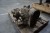 2 stroke engine from lightweight aircraft, condition: unknown + various exhaust pipes.