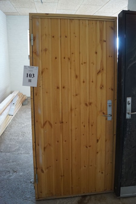 Facade door with key 95x195 cm