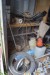 Contents in 20-foot container of various consumables, hoses, 2 pcs. sandblasting pumps, nails, 7 pcs. marking cones with feet + much else, everything must be removed.