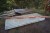 Lot of cloak fittings, paving stones, collector 125 * 310cm + miscellaneous timber