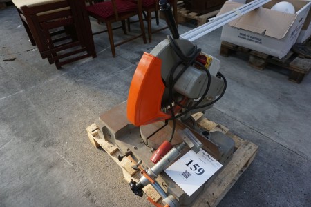 Case saw, 380 V, for plastic / aluminum, Brand: ELUMATEC, starter and running.