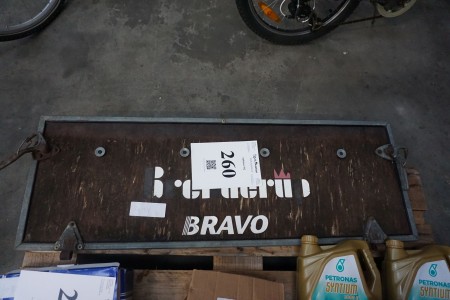 Tailgate for Brenderup trailer, b: 115cm, h: 40cm.
