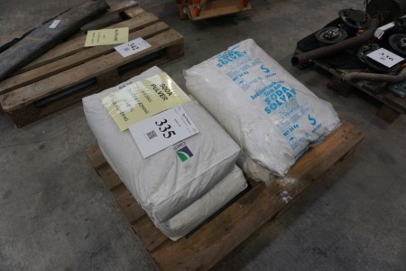 Soda powder, 4x25kg, for soda blasting of metal before painting.