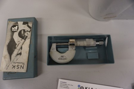 Micrometer screw, 0-25mm, Brand: NSK.