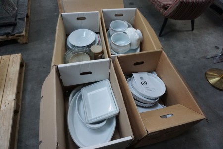 Lot of dishes and soup bowls etc.