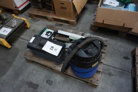 Industrial vacuum cleaner, brand: Alto, model: Aero 640 + Jigsaw, brand: Powercraft, new and unused etc.