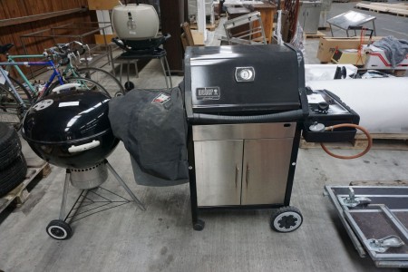 Weber gas grill + weber charcoal grill.