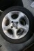 4 pcs tires on alloy wheels, size 175 / 60x14.