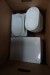 Lot of square plates + glass bowls and dishes.