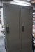 2 metal wardrobes, b: 60, d: 50, h: 180cm, note 2 without nails.