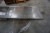 Stainless table top, b: 190cm, d: 62cm.