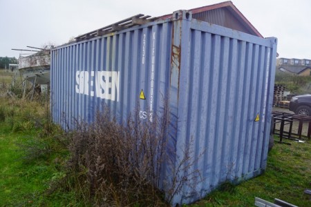 20 Fuß blauer Container siehe zuletzt