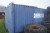 20 Fuß blauer Container siehe zuletzt