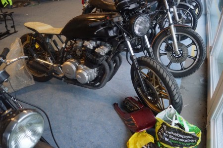 Honda CB 750 vintage 31.12.1983 with 900 ball engine. Formerly reg HY10104 with Veteran status