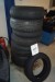 9 pcs. Tires for car and motorcycle