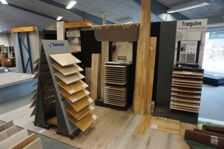 Exhibition stand for wood samples.
