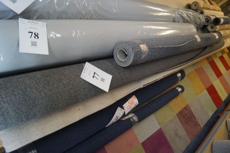 2 rolls of blankets. Dark grey. 12 cm 2