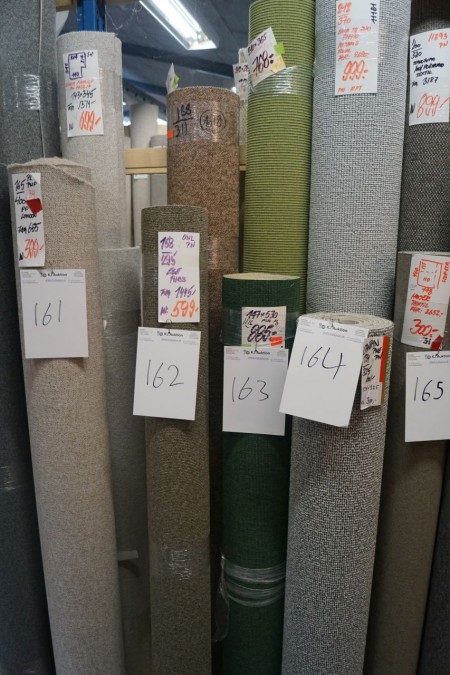 2 pcs. commercial rugs rips. Ca. 14 cm 2