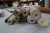10 mixed rolls of rugs. Ca. 25 cm 2