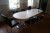 Dining table with 7 chairs. 260 * 100 * 70 cm. + pictures, message board etc.