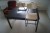 2 pcs. tables 120 * 80 * 73 cm. + chair with stool etc.