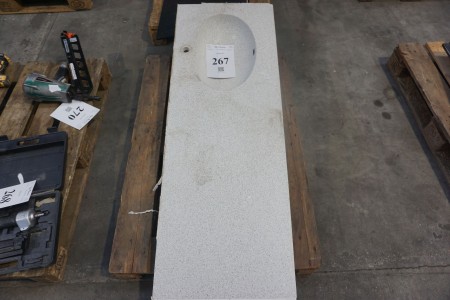 Terresso vask, 142x50,5cm.