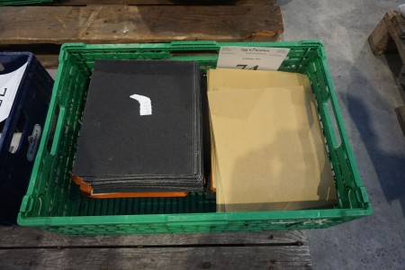 Various sandpaper in sheet ass grain.
