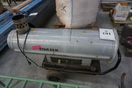 Diesel varmekanon, mærke: AXE, model: STAR 55 H, stand ok.