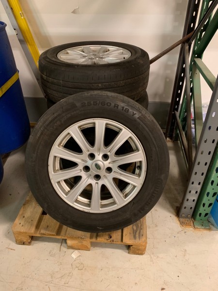 Landrover rims for Discovery 3. Tires included but relatively used.