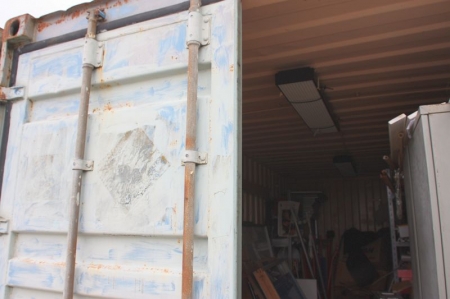 20 foot container, not insulated, power, without content.