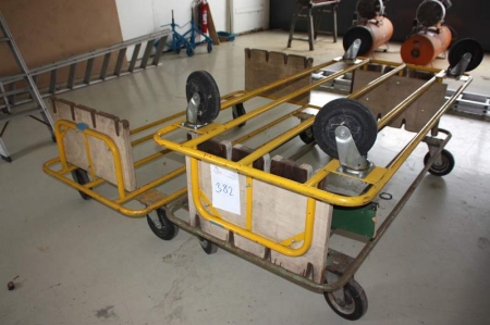 (3) Utility Trolleys on wheels