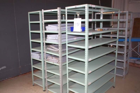 Consignment of steel shelving