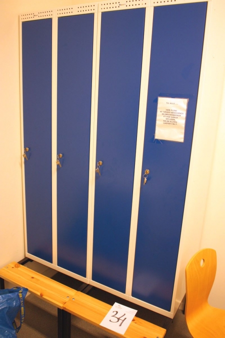 Lockers 2 x 2 compartments