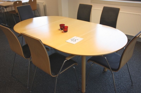 Meeting table with 6 chairs