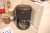 Gram køleskab + krups kaffemaskine + skab med indhold. 