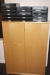 Cabinet with handleless doors + tambour cupboard no content + hallstand.