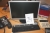 HP Compaq PC + Samsung SyncMaster 225BW skærm + tastatur + mus. 
