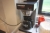 Rullevogn med Bonamat Mondo1 kaffemaskine + div. termokander og kaffefiltre + Bosch brødrister + 2 anretterborde  