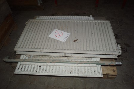 4 radiators 109x55, 90x95, 70x65, 80x100 cm all approximately dimensions
